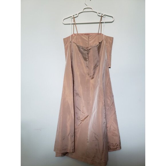 J. R. Nites Caliendo Women 14 Formal 2 Pc Outfit Crop Long Skirt Pink Sleeveless - Picture 2 of 5